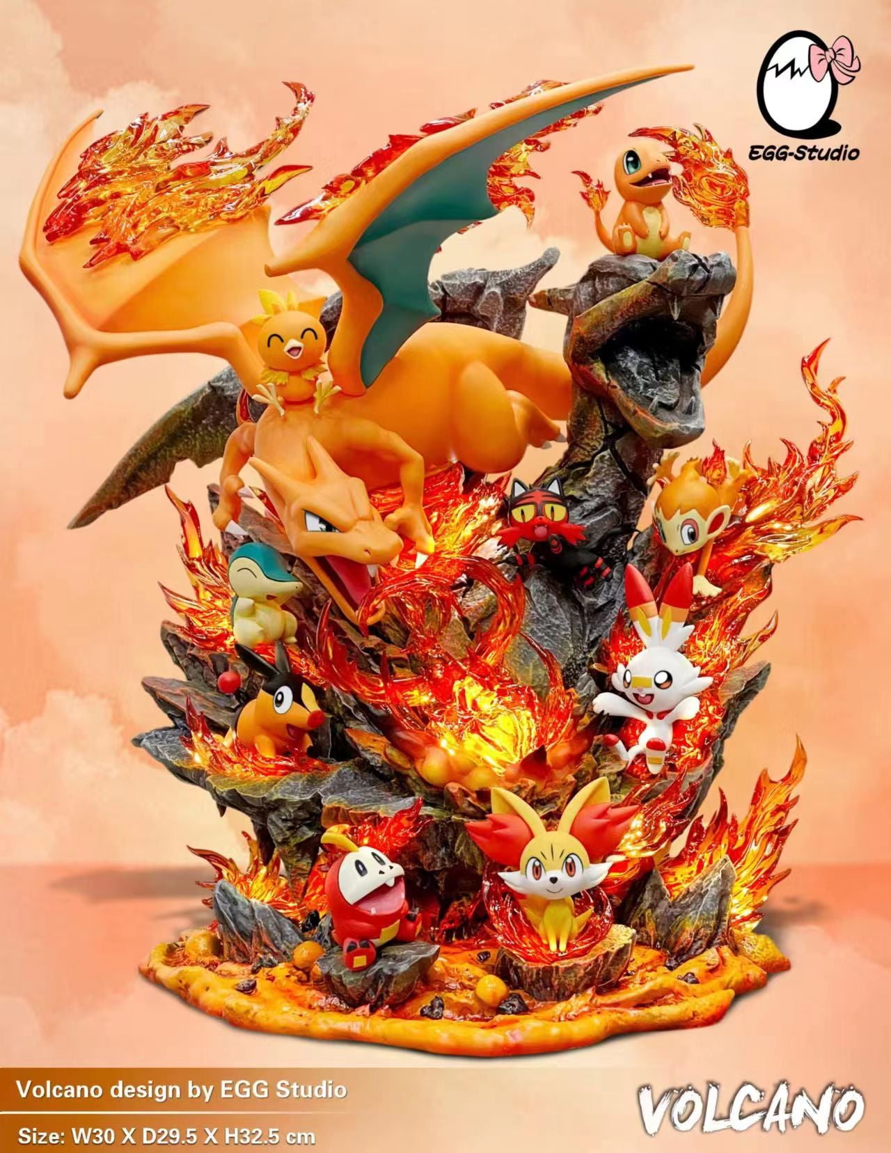 Charizard spreading his wings spews a powerful fire 65k - image created in She Charizard spreading his wings spews a powerful fire 65k - image created in She