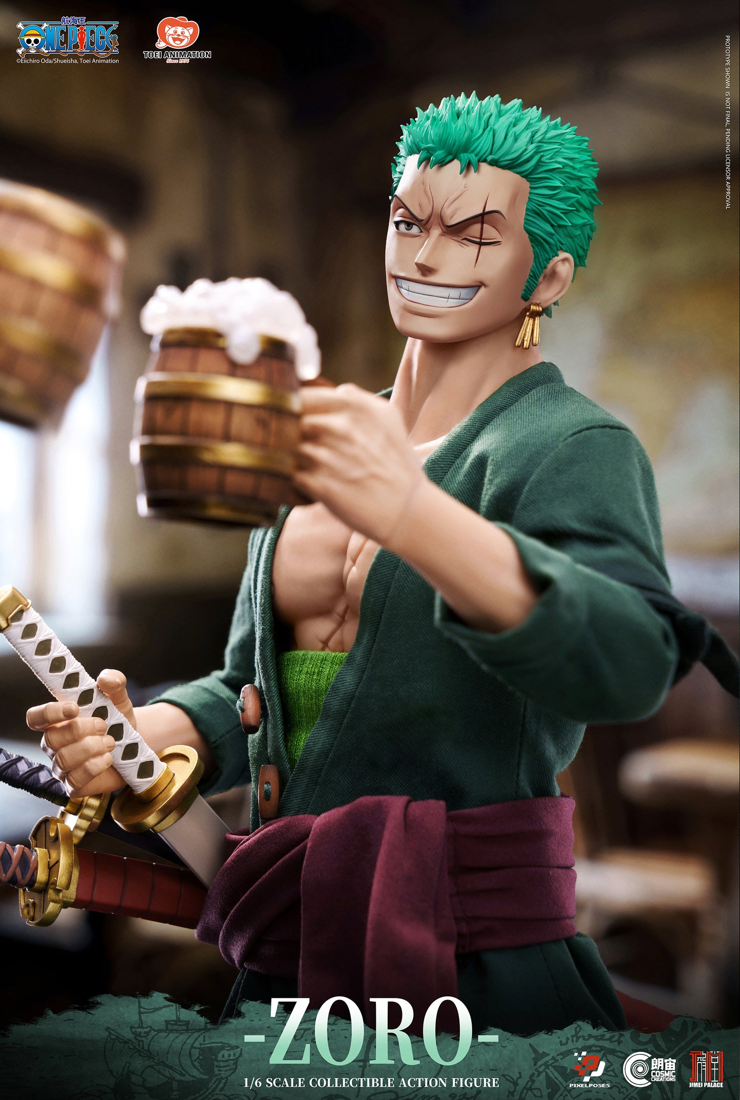 Pixel Poses - One Piece Roronoa Zoro 1/6 Action Figure (Licensed) [PRE-ORDER]