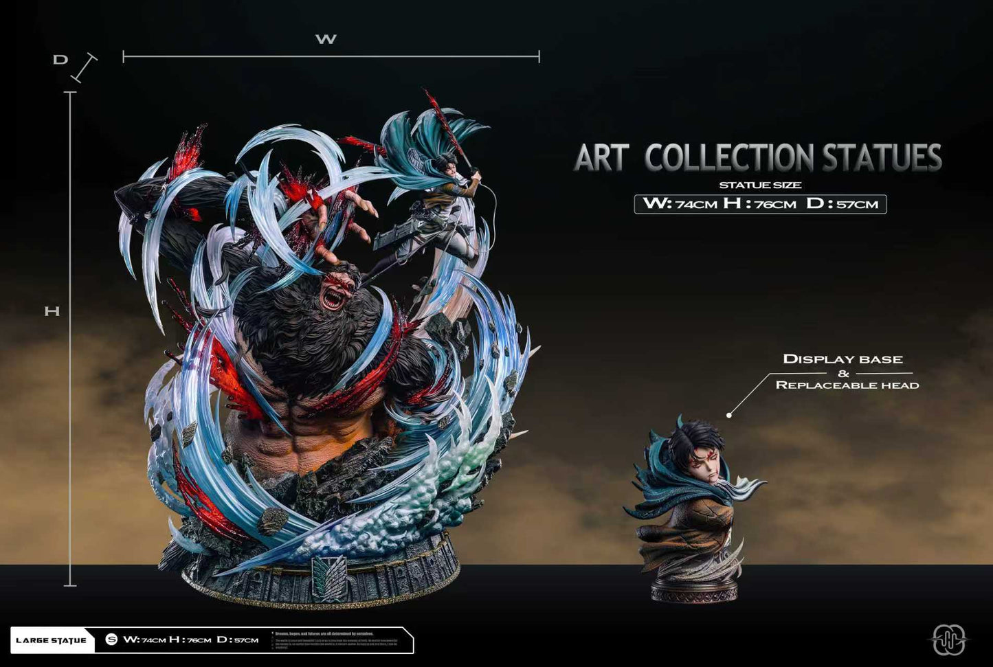 Hertz Studio - Levi Ackerman VS Beast Titan 2.0 [PRE-ORDER]
