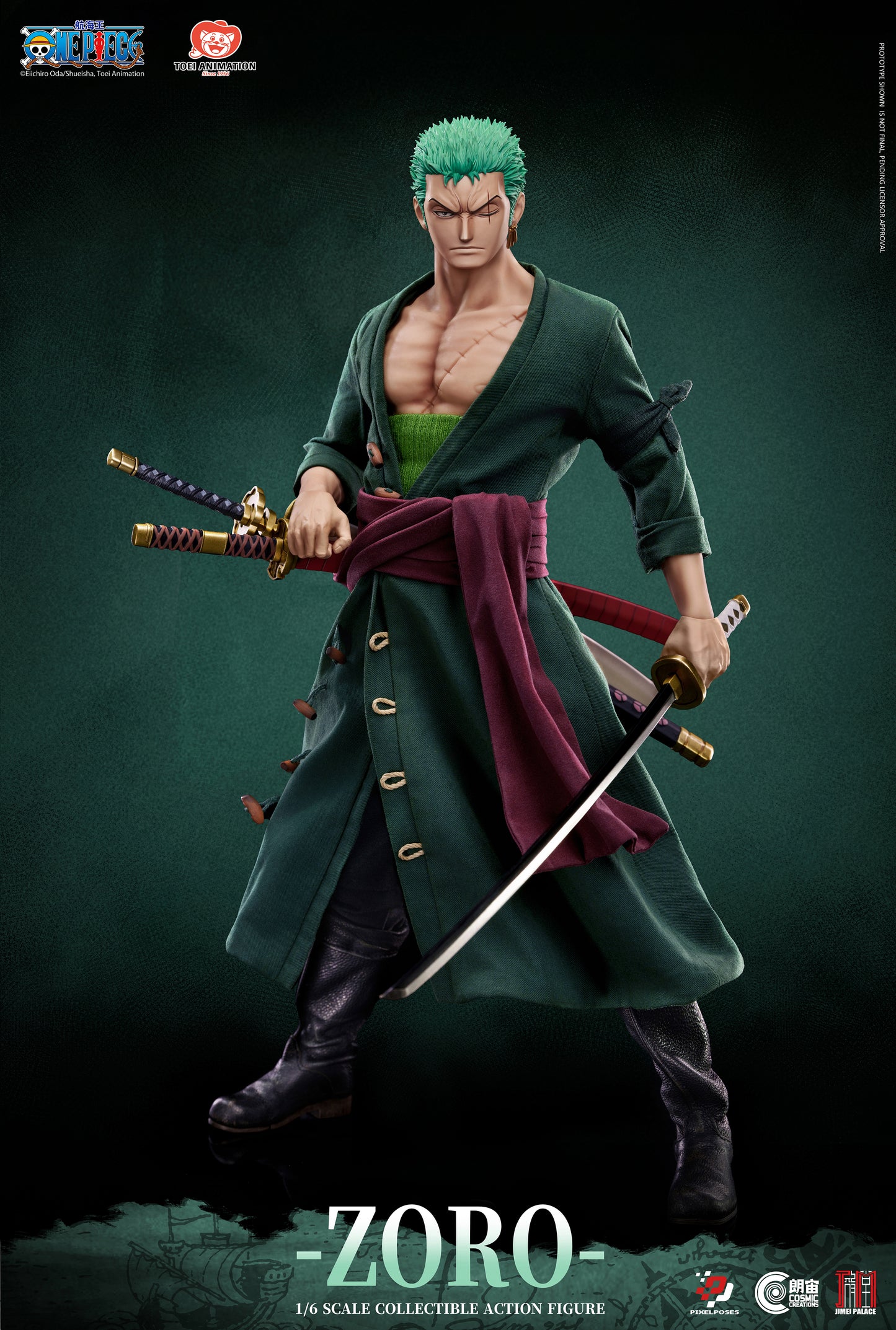Pixel Poses - One Piece Roronoa Zoro 1/6 Action Figure (Licensed) [PRE-ORDER]