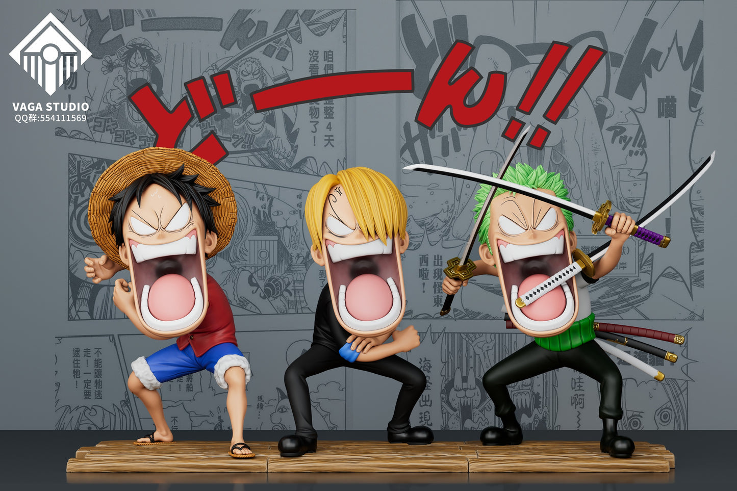 Vaga Studio - Luffy Sanji Zoro [PRE-ORDER CLOSED]