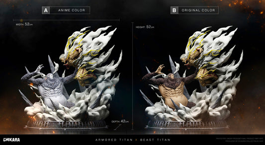 Chikara Studio - Beast Titan VS Armored Titan [PRE-ORDER CLOSED]