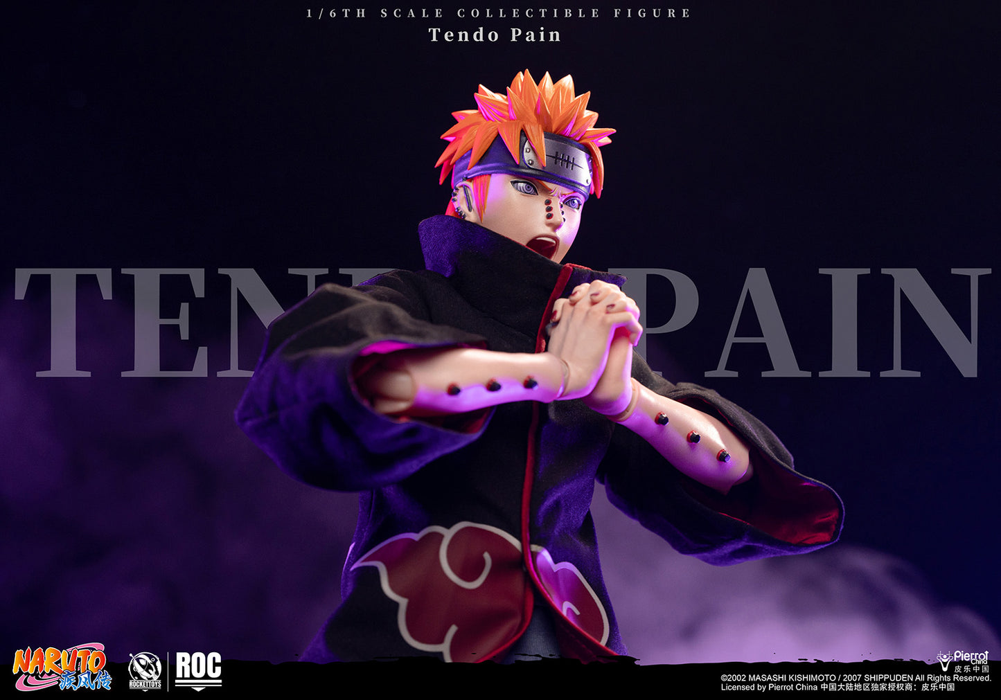 ROCKET TOYS - Naruto Shippuden Akatsuki Series Tendo Pain Action Figure (Licensed) [PRE-ORDER]