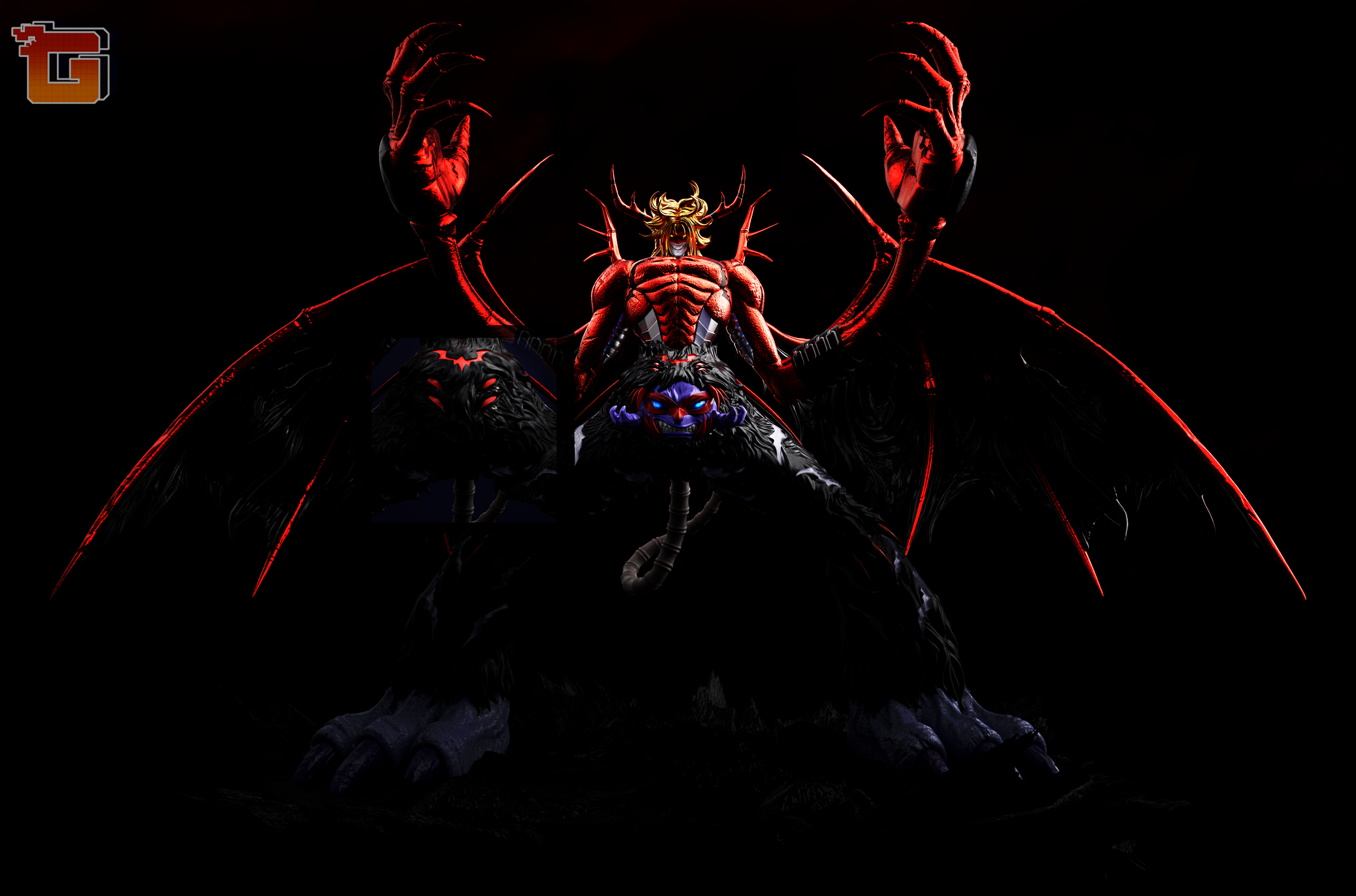 Digimon Venom Vamdemon Resin Statue - Three Go Studio [Pre-Order]