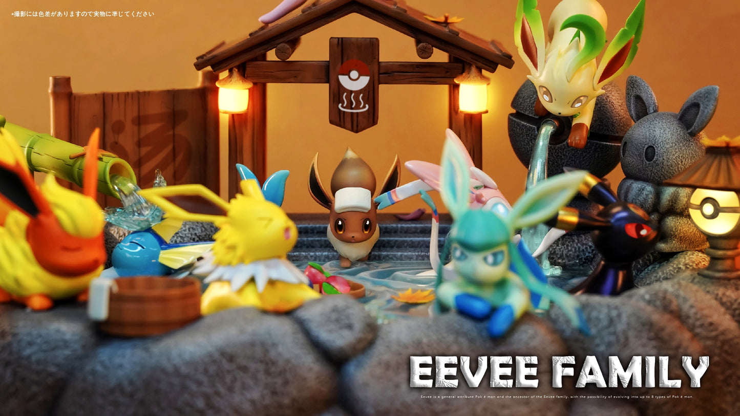 Tiao Tiao Hall Studio X CM Studio - Onsen Eevee Family [PRE-ORDER CLOSED]