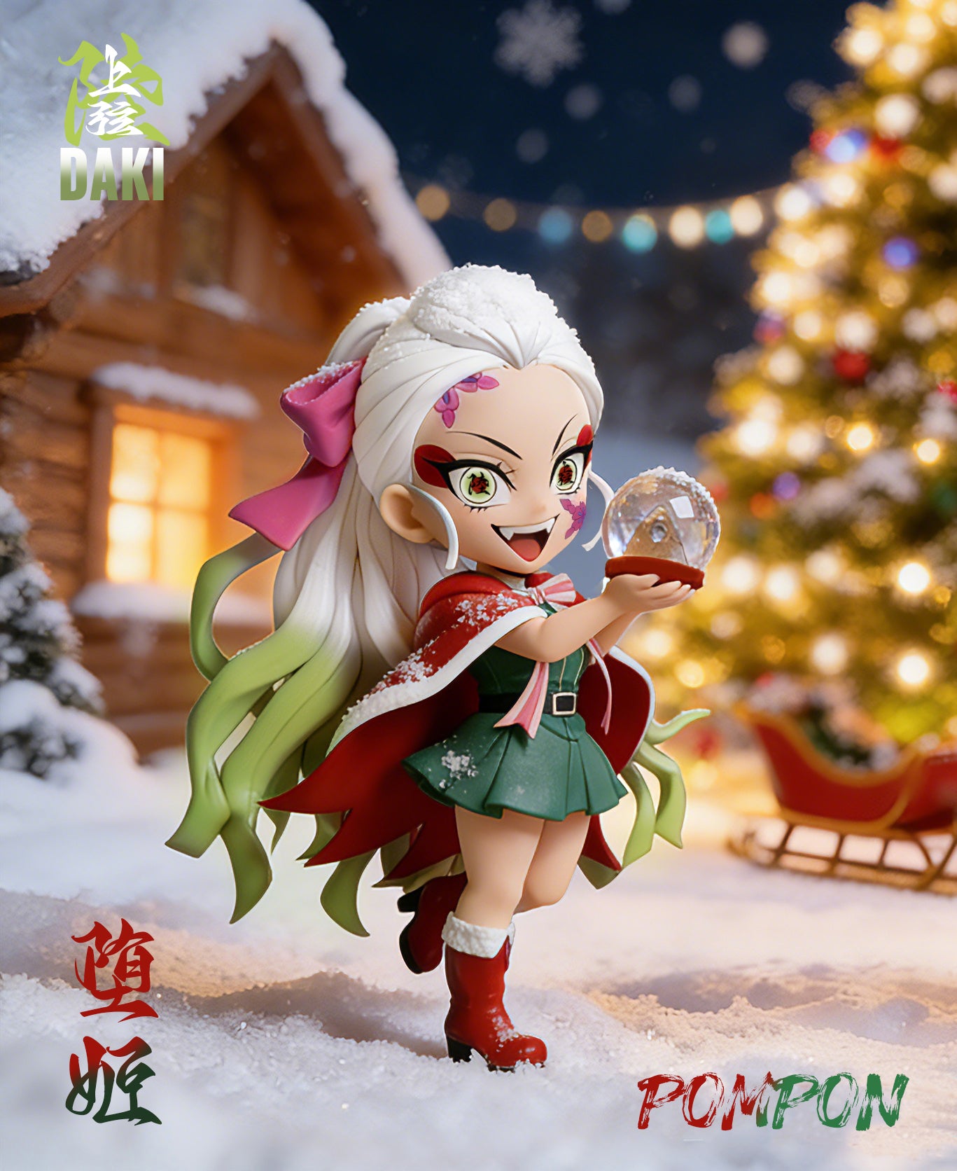 Pompon Studio - Christmas Themed Series Daki and Gyutaro [PRE-ORDER]