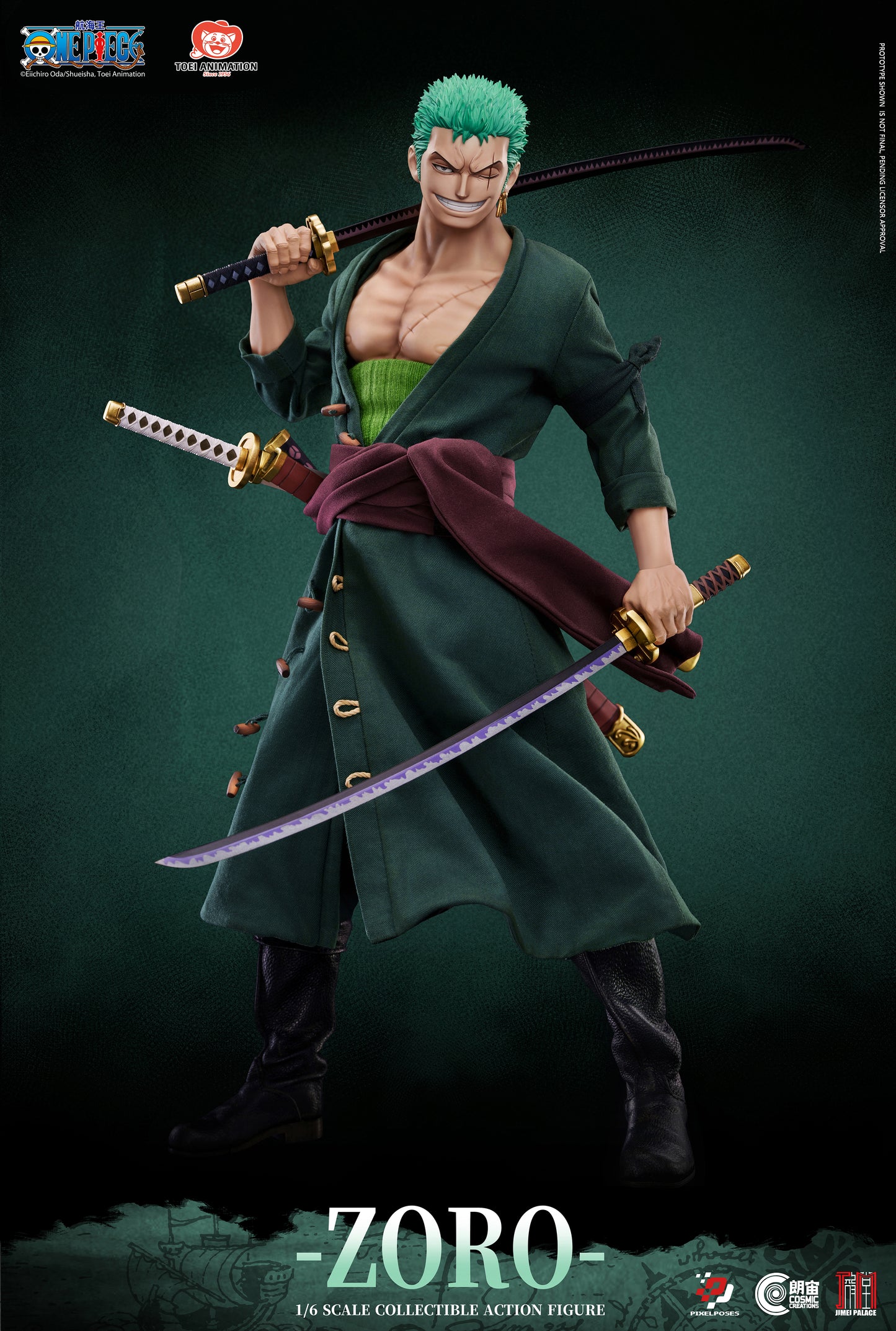 Pixel Poses - One Piece Roronoa Zoro 1/6 Action Figure (Licensed) [PRE-ORDER]