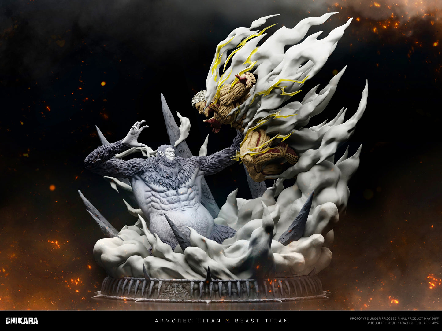 Chikara Studio - Beast Titan VS Armored Titan [PRE-ORDER CLOSED]