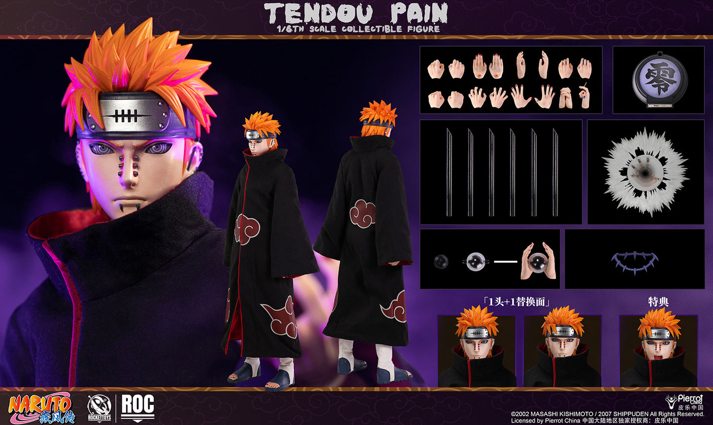 ROCKET TOYS - Naruto Shippuden Akatsuki Series Tendo Pain Action Figure (Licensed) [PRE-ORDER]