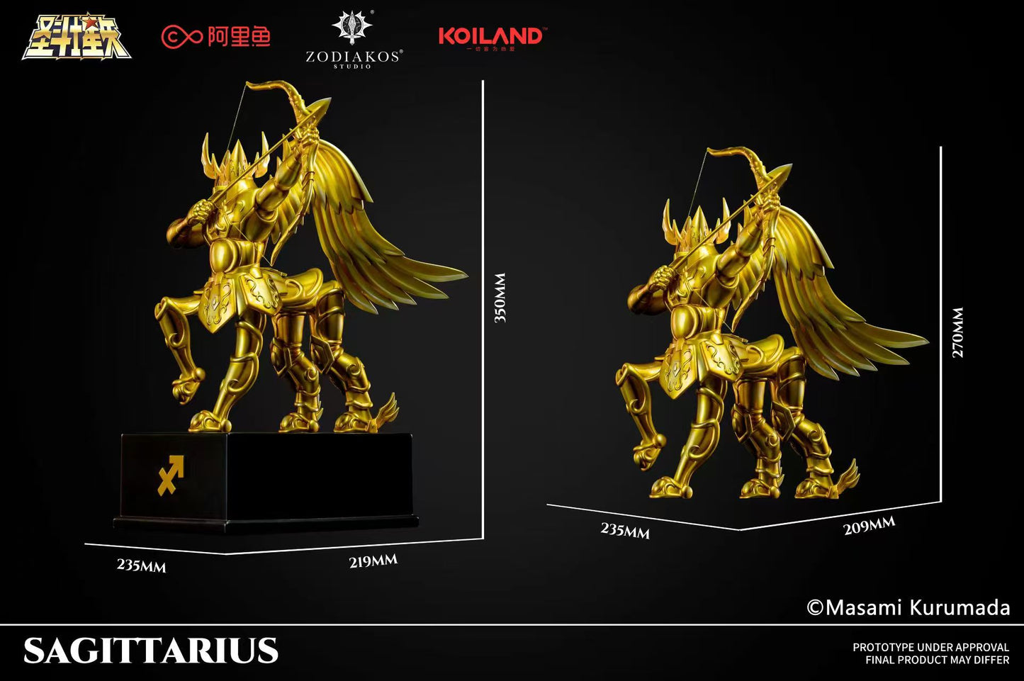Zodiakos Studio - Saint Seiya Gold Saint Cloth Series Sagittarius (Licensed) [PRE-ORDER CLOSED]