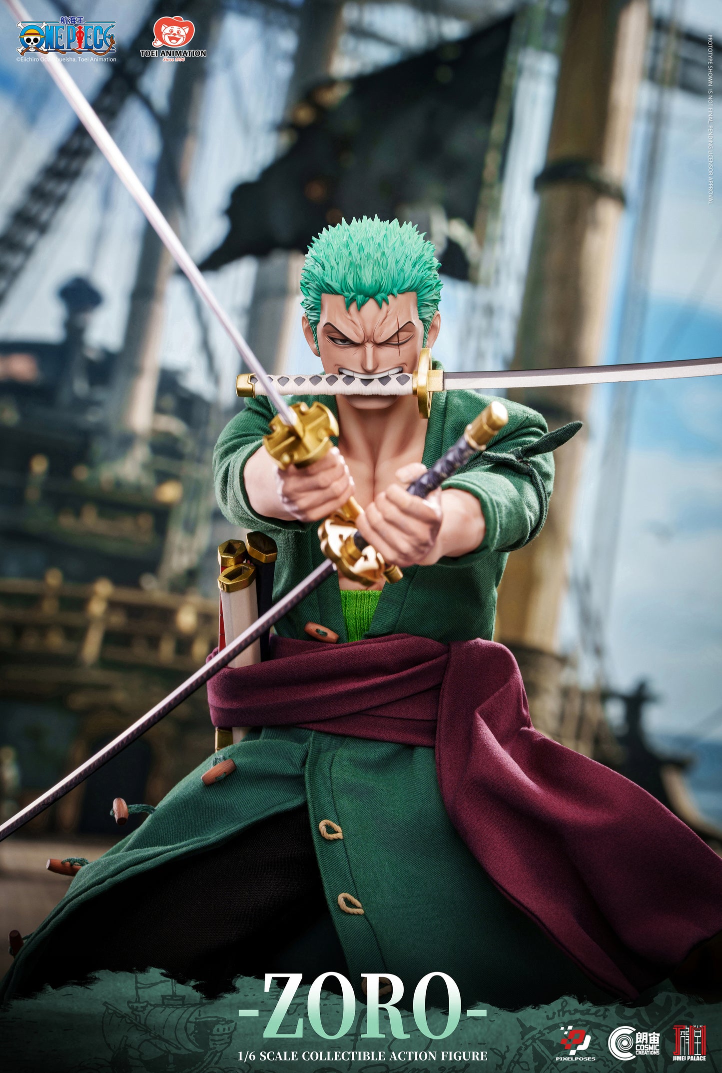 Pixel Poses - One Piece Roronoa Zoro 1/6 Action Figure (Licensed) [PRE-ORDER]