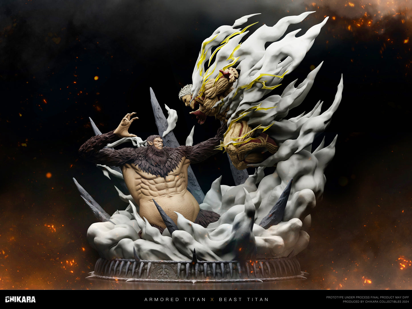 Chikara Studio - Beast Titan VS Armored Titan [PRE-ORDER CLOSED]