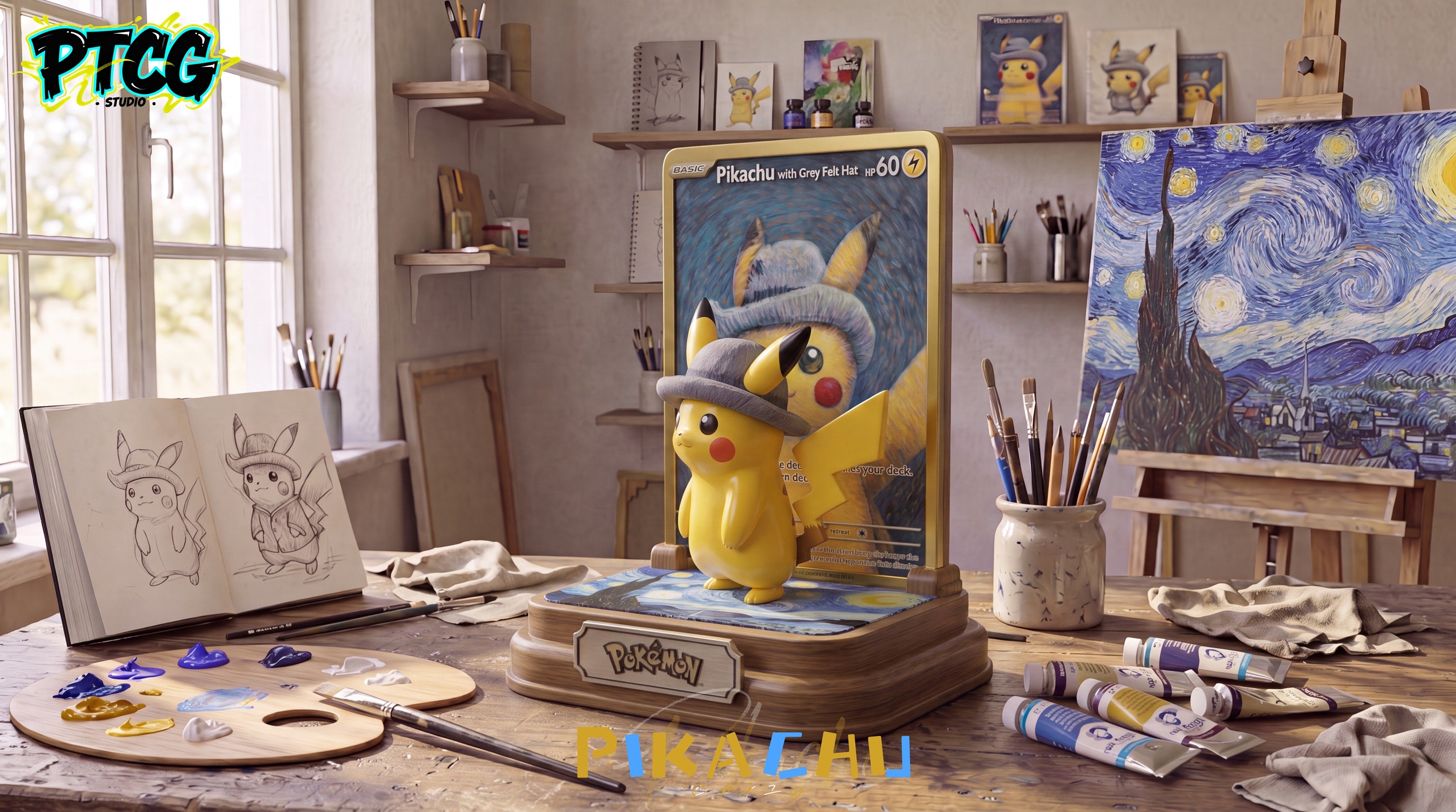 PTCG Studio - Plkachu with Grey Felt Hat [PRE-ORDER] – GK Collectors