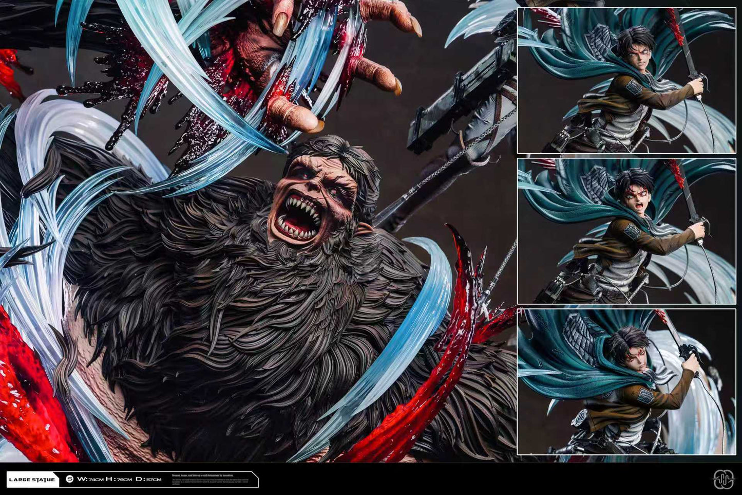 Hertz Studio - Levi Ackerman VS Beast Titan 2.0 [PRE-ORDER]