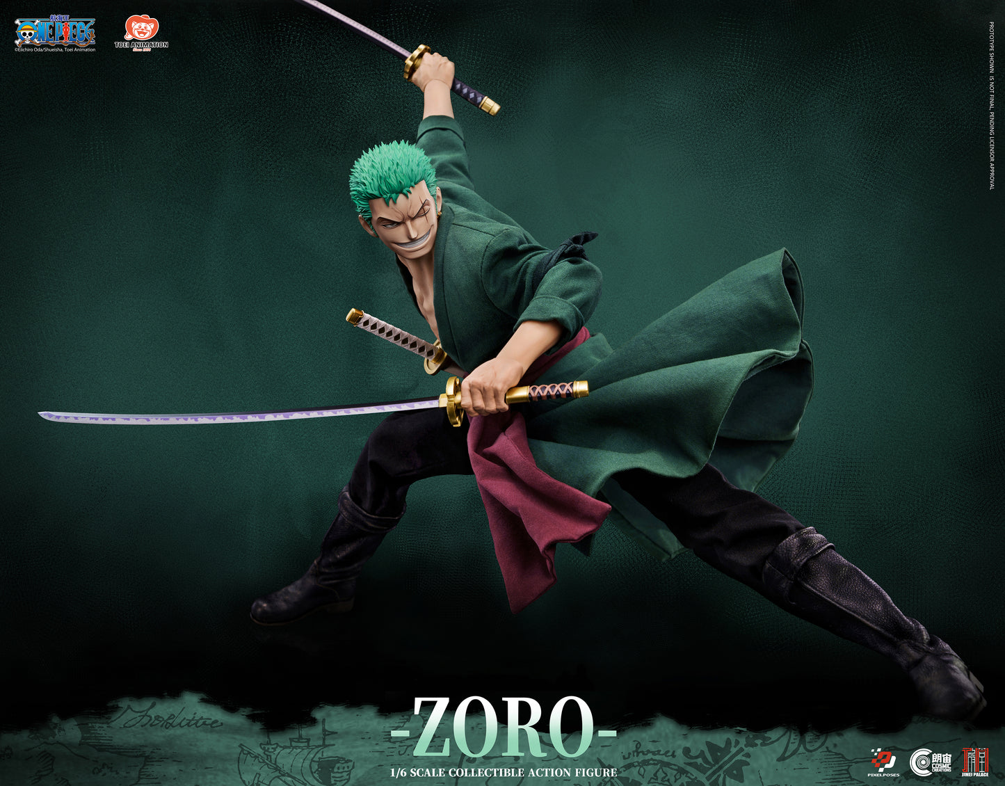 Pixel Poses - One Piece Roronoa Zoro 1/6 Action Figure (Licensed) [PRE-ORDER]