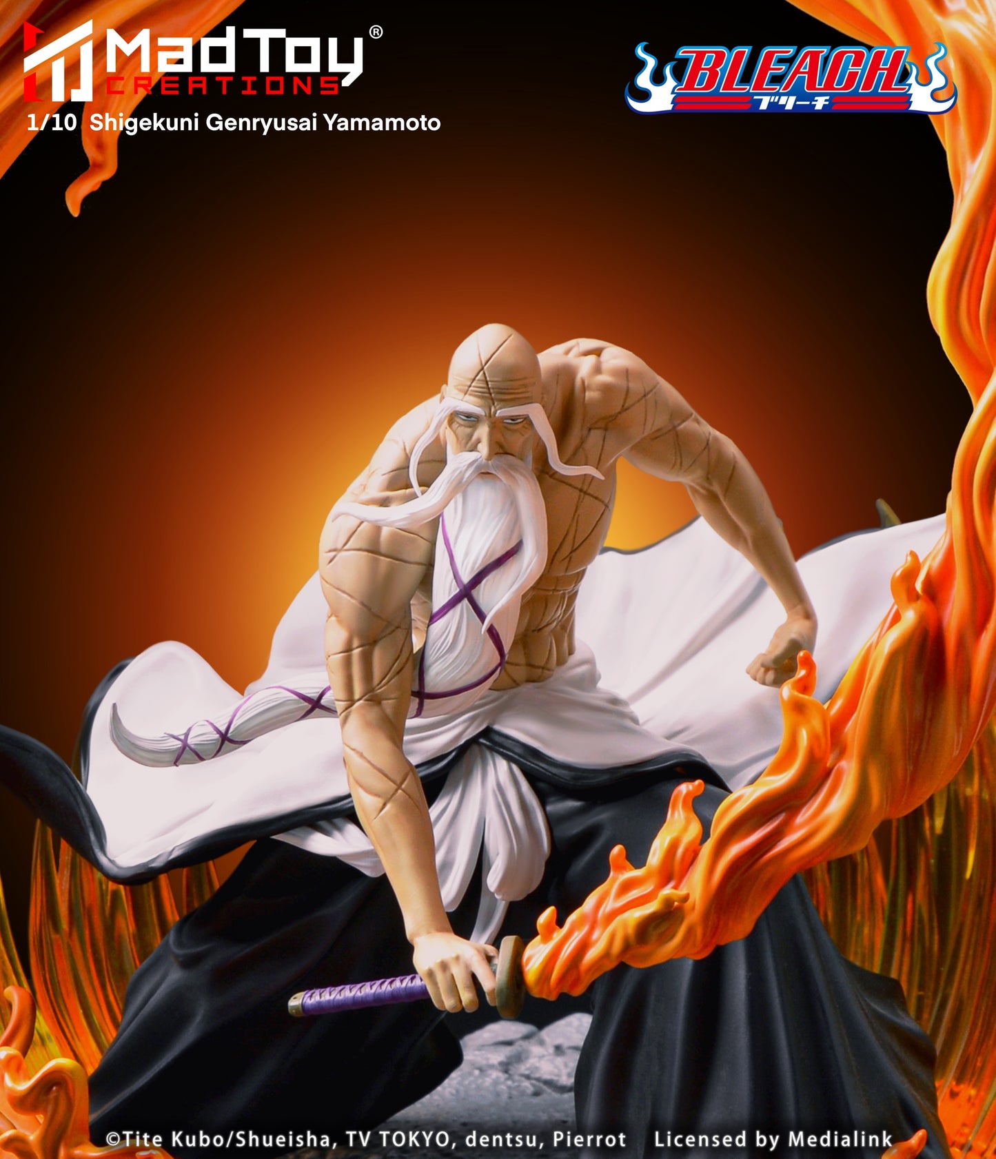 MADTOY CREATIONS - Bleach Yamamoto Genryusai Shigekuni (Licensed by Medialink) [PRE-ORDER CLOSED]