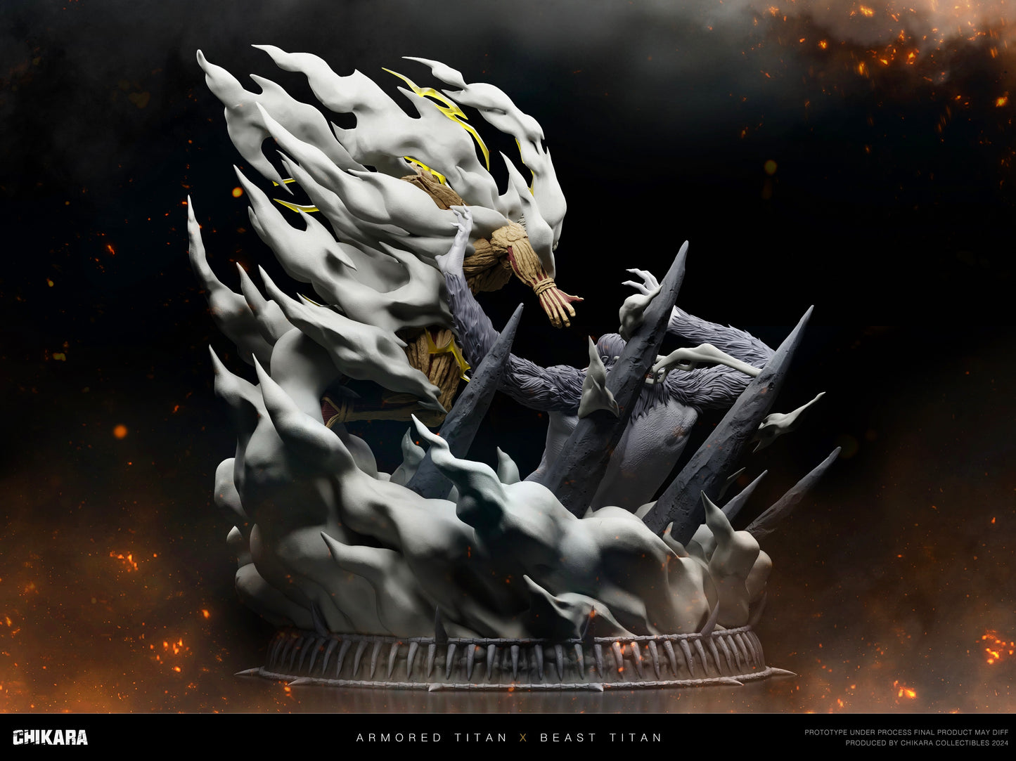 Chikara Studio - Beast Titan VS Armored Titan [PRE-ORDER CLOSED]