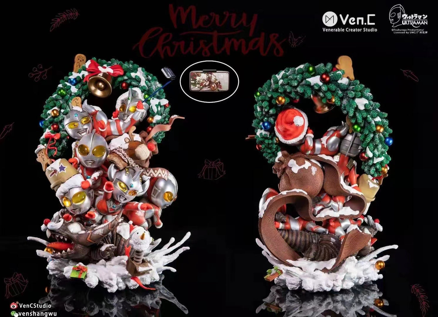 Venerable Creator (Ven.C) Studio - Showa Department Ultraman Christmas Tree (Licensed) [FACTORY READY-STOCK]