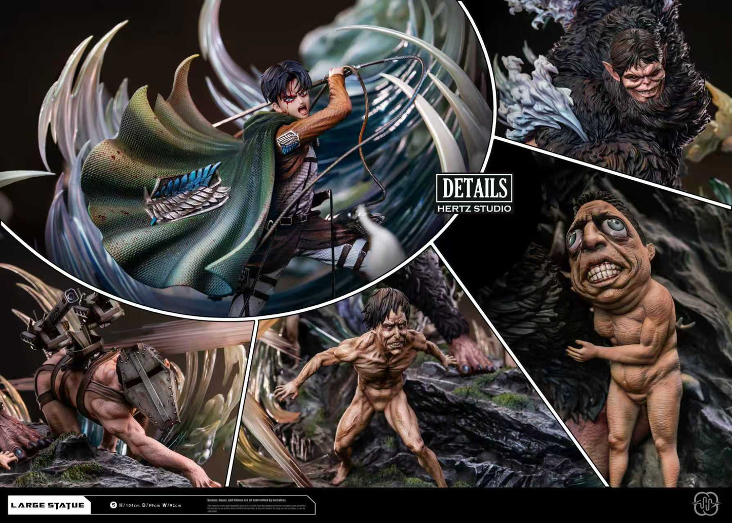 Hertz Studio - Beast Titan VS Levi Ackerman [PRE-ORDER]