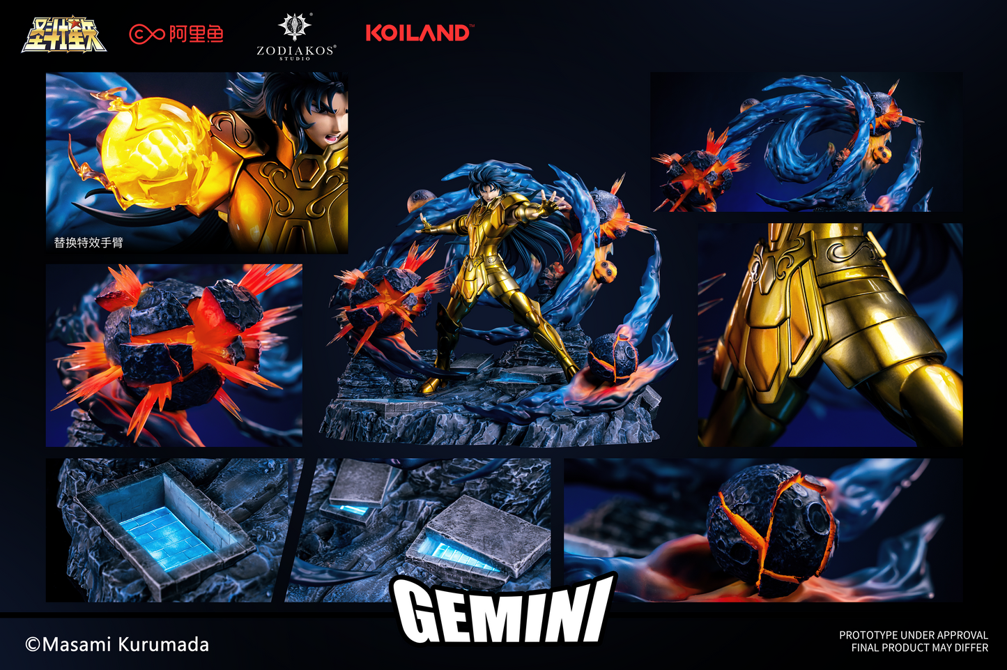 Zodiakos Studio - Saint Seiya Gold Saint Gemini Kanon and Saga (Licensed) [PRE-ORDER CLOSED]