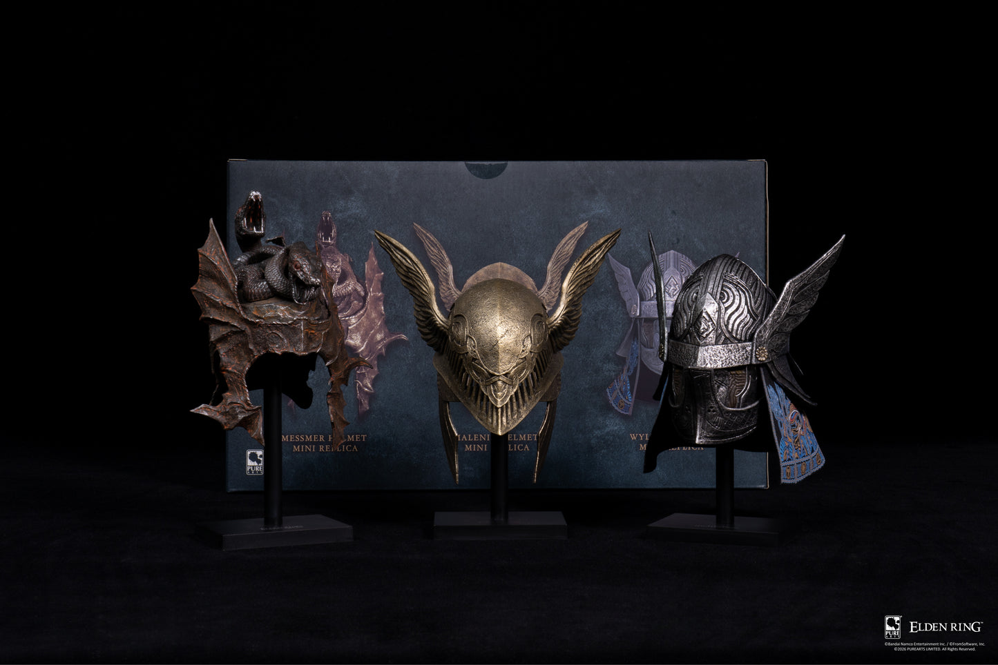 PureArts - Elden Ring Trio Helmets Mini Replicas [FACTORY READY STOCKS]