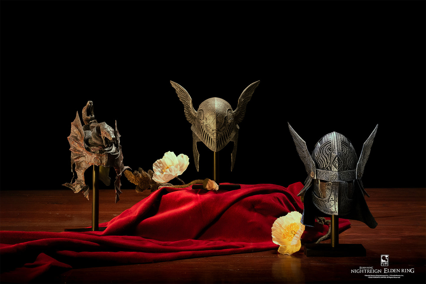 PureArts - Elden Ring Trio Helmets Mini Replicas [FACTORY READY STOCKS]