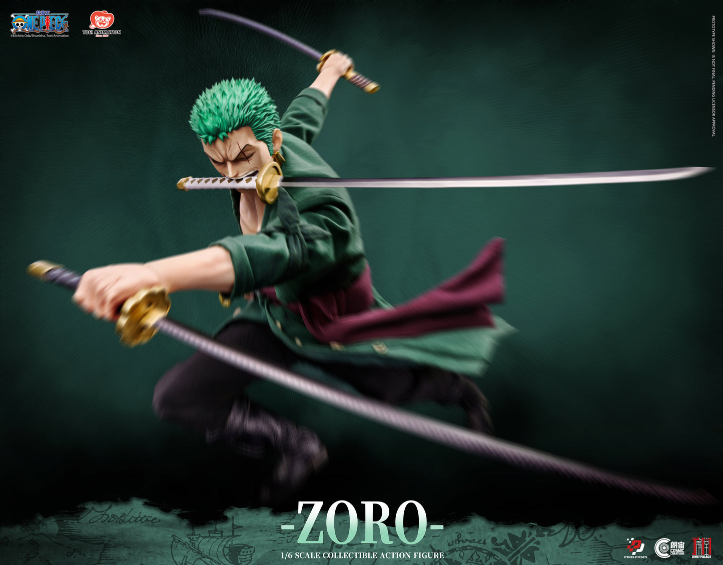 Pixel Poses - One Piece Roronoa Zoro 1/6 Action Figure (Licensed) [PRE-ORDER]
