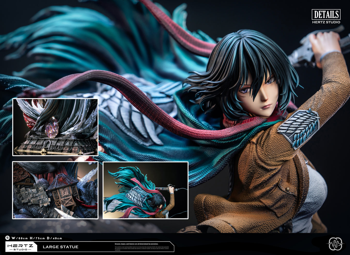 Hertz Studio - Mikasa VS Female Titan [PRE-ORDER]