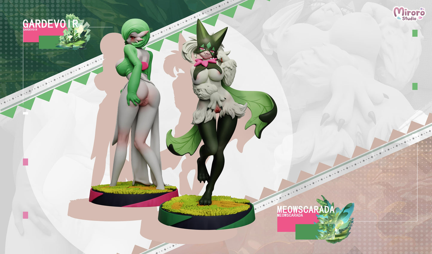Miroro Studio - Meowscarada and Gardevoir [PRE-ORDER]