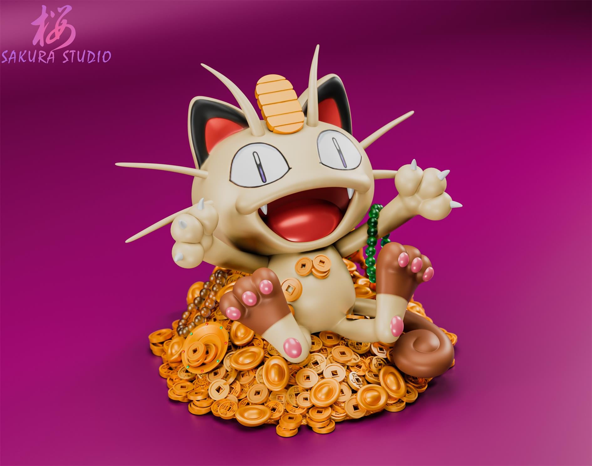 Sakura Studio - Gold Coin Series Meowth [PRE-ORDER CLOSED] – GK