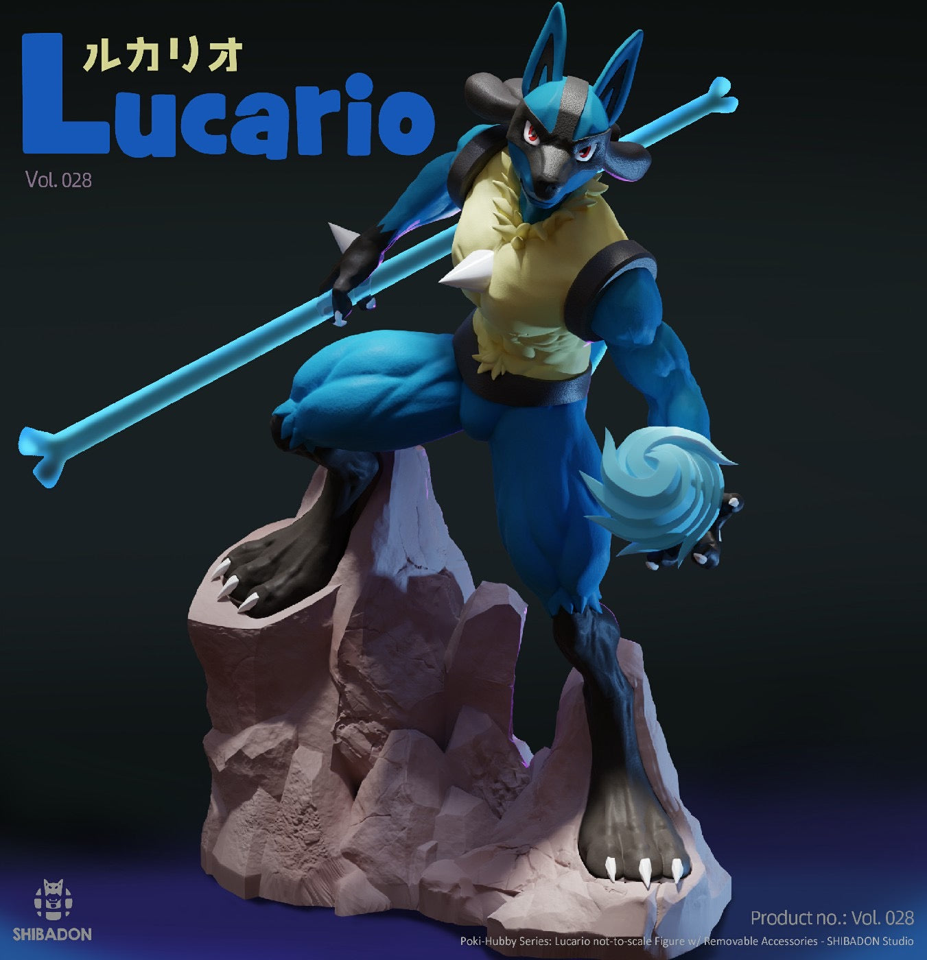 Shibadon Studio - Lucario [PRE-ORDER CLOSED]