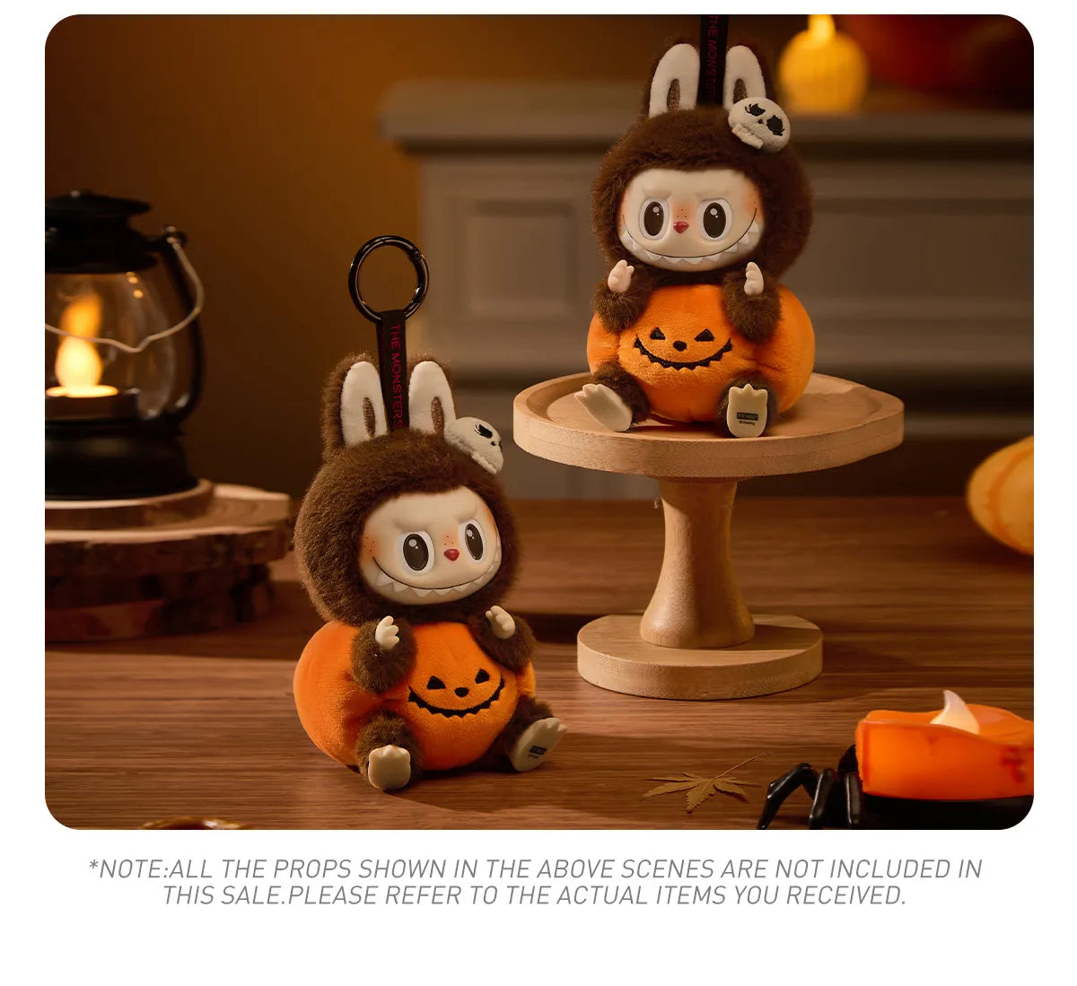 POP MART - THE MONSTER HAPPY HALLOWEEN PARTY SERIES - Vinyl Plush Doll Pendant