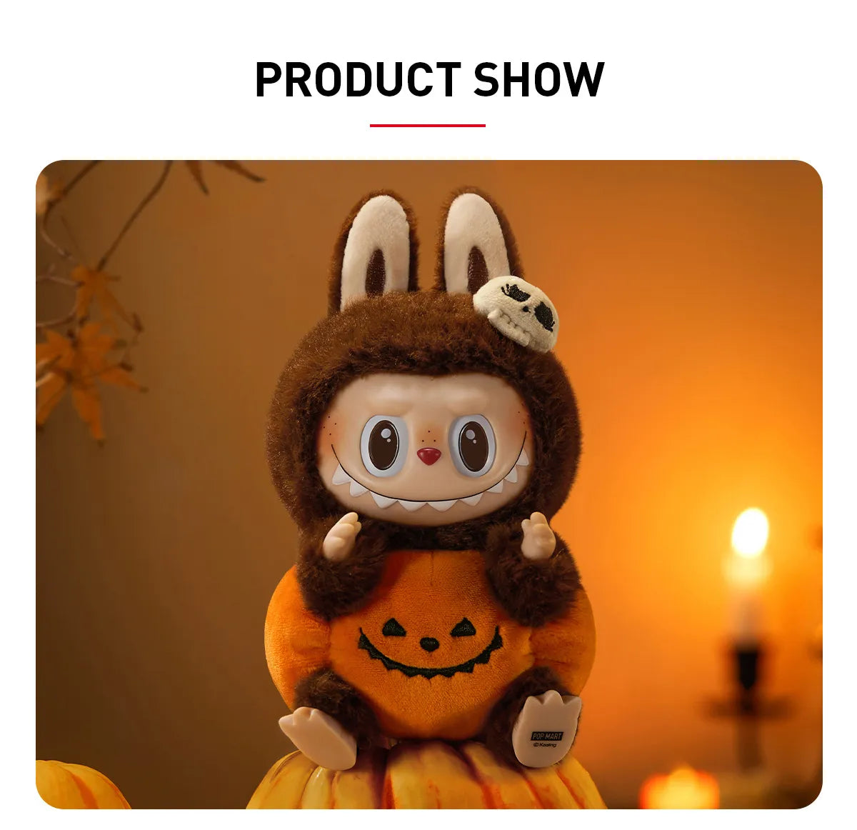 POP MART - THE MONSTER HAPPY HALLOWEEN PARTY SERIES - Vinyl Plush Doll Pendant
