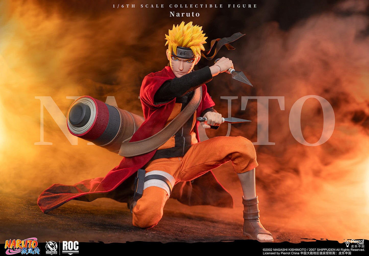 ROCKET TOYS - Naruto Shippuden Uzumaki Naruto Sage Mode Action Figure (Licensed) [PRE-ORDER]
