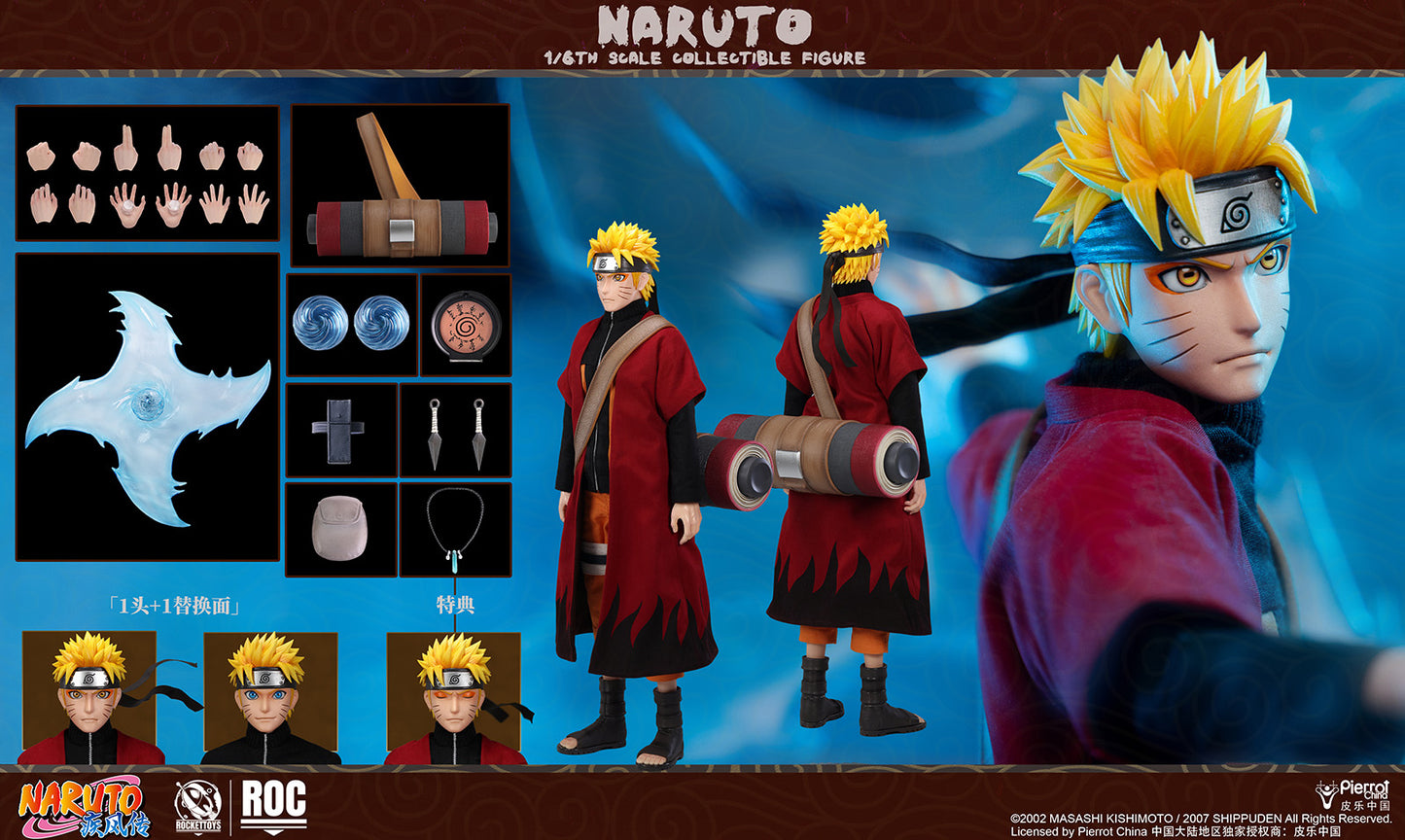 ROCKET TOYS - Naruto Shippuden Uzumaki Naruto Sage Mode Action Figure (Licensed) [PRE-ORDER]