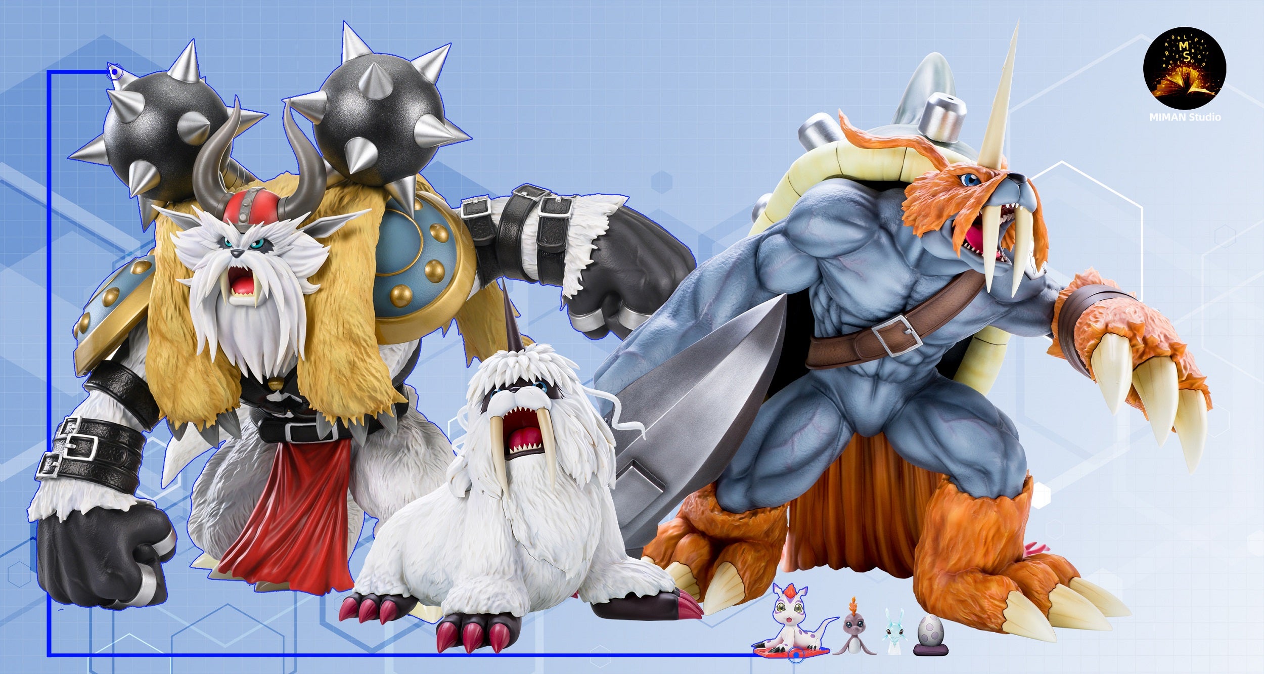 Miman Studio - Vikemon and Gomamon [PRE-ORDER CLOSED] – GK