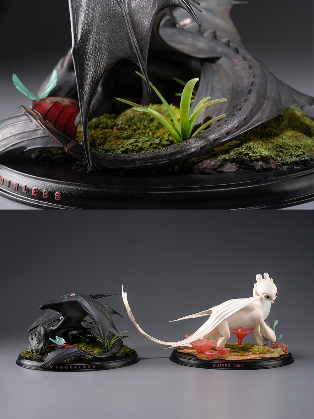 Gamma Studio - Toothless Night and Light Fury (Licensed) [PRE-ORDER CLOSED]