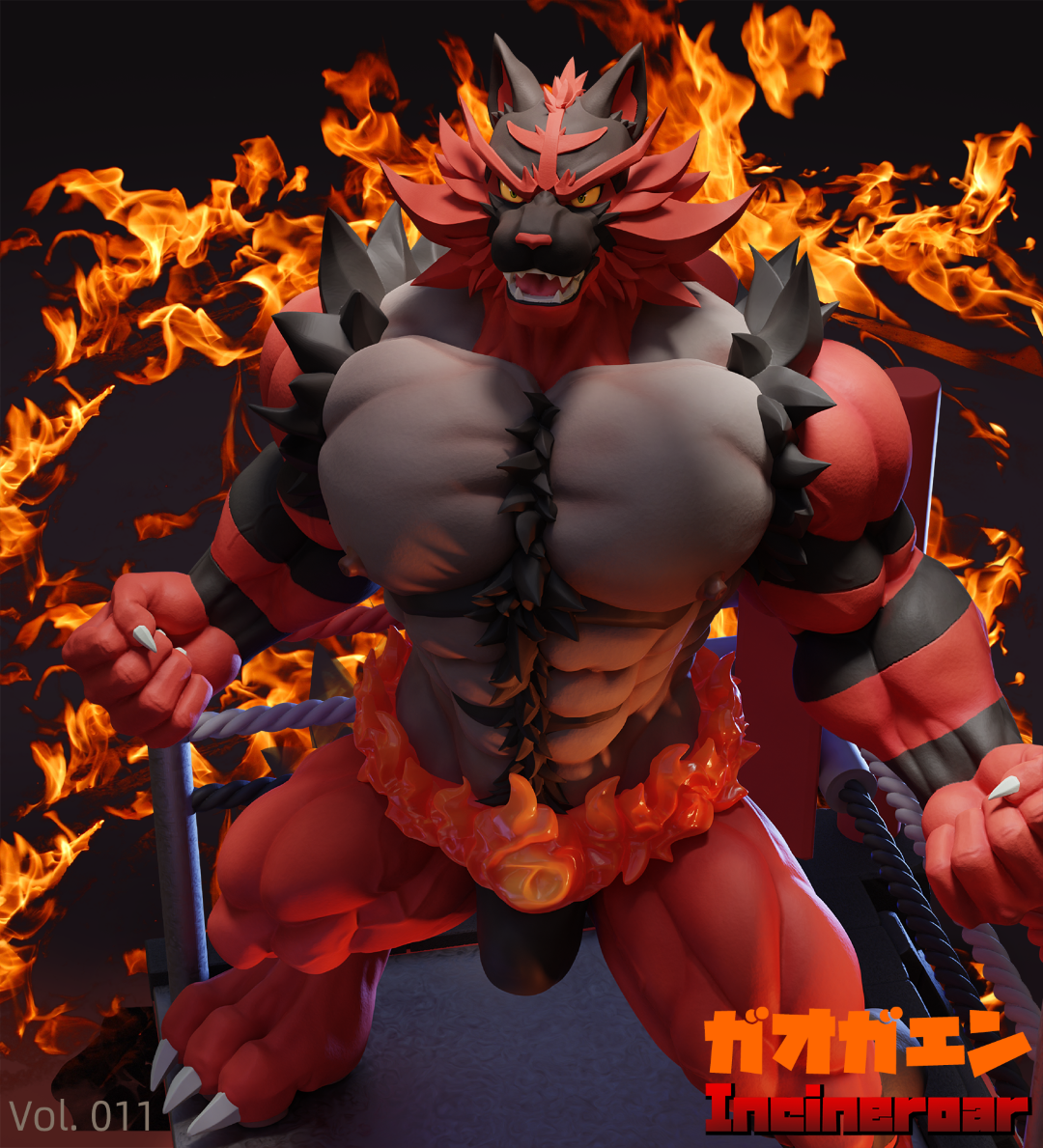 Shibadon Studio - Incineroar [PRE-ORDER CLOSED]