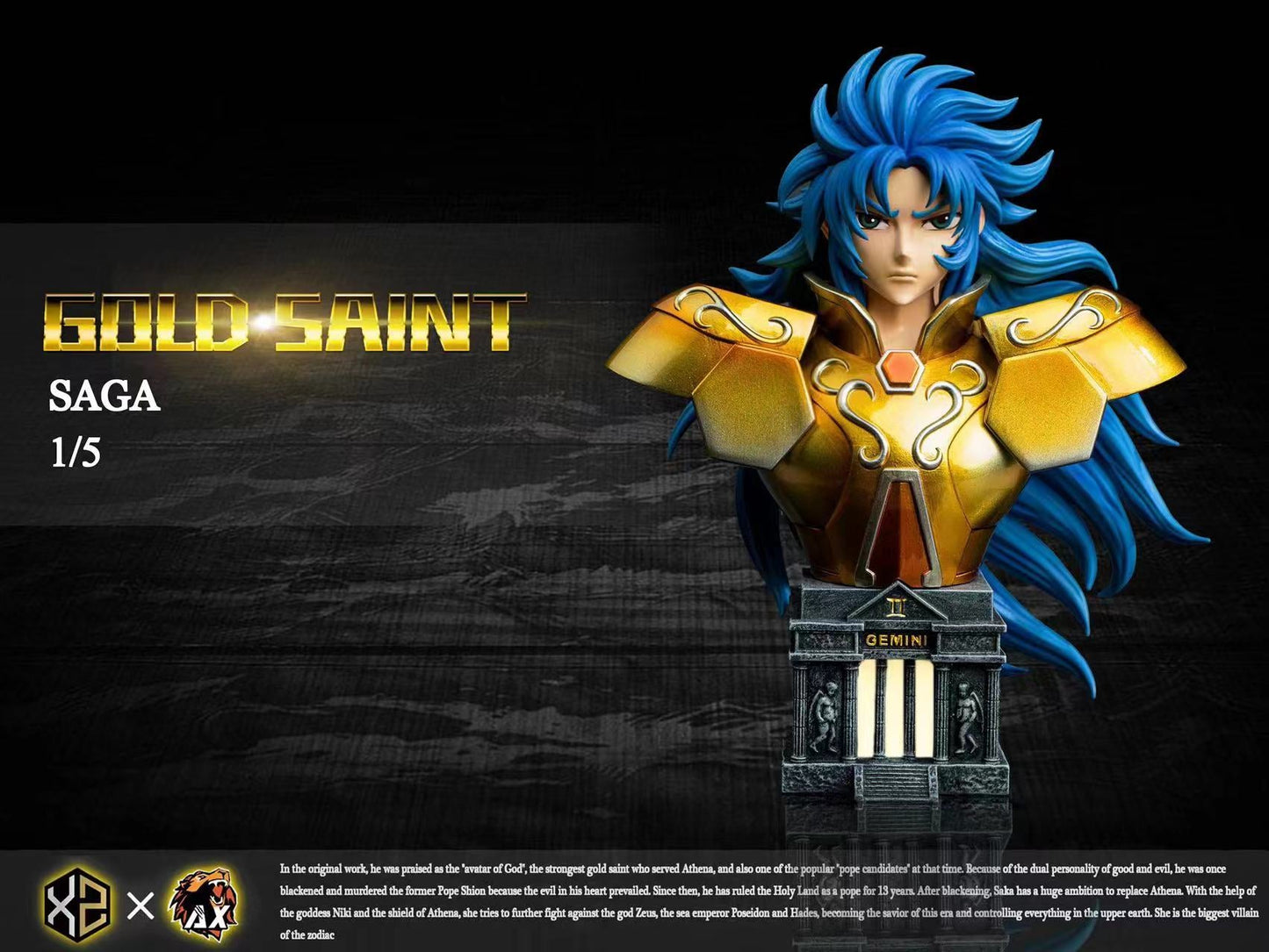 XS Studios X AX Studios - Gold Saint Series Gemini Saga [PRE-ORDER CLOSED]