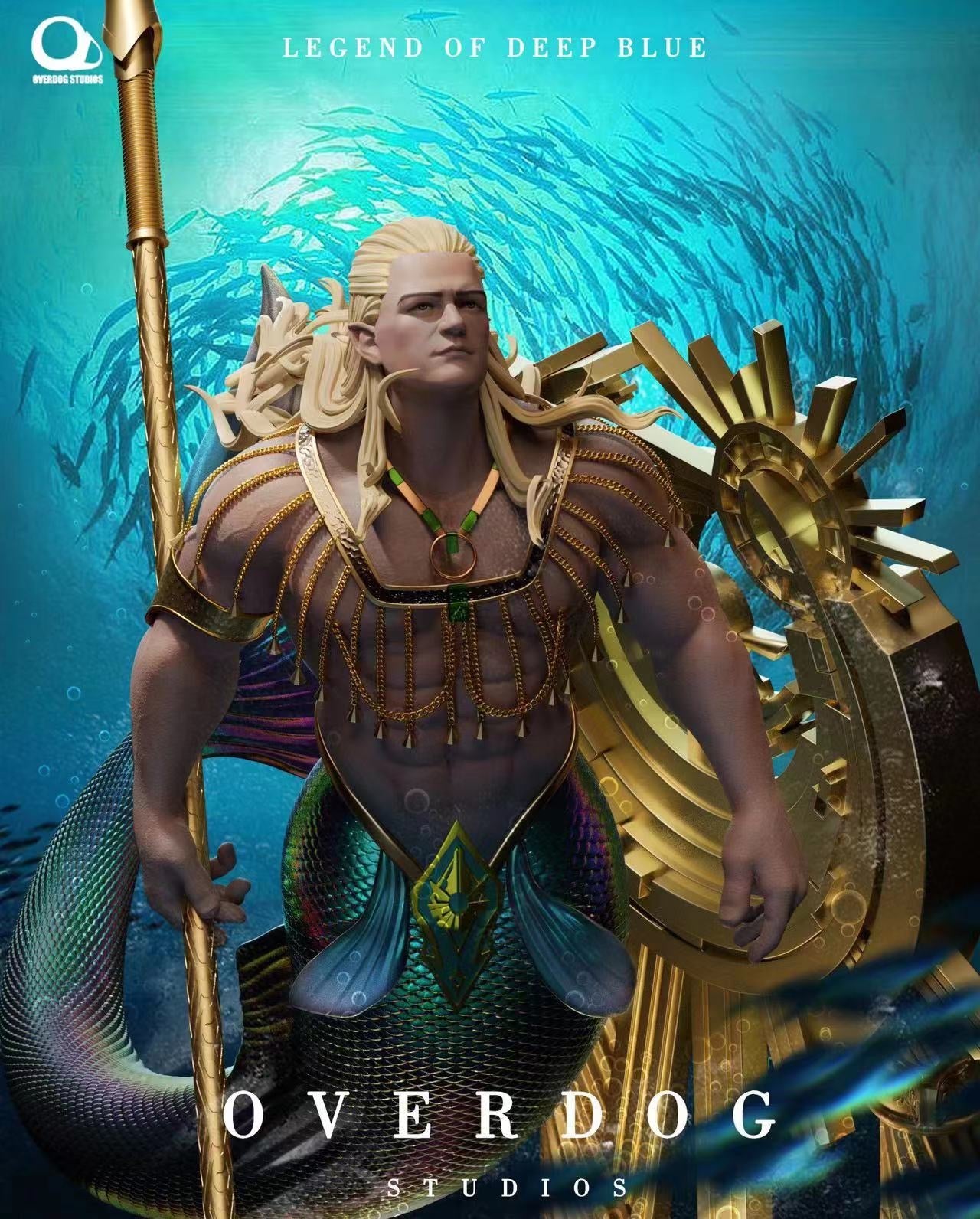 Over Dog Studio - Legend of the Deep Blue Sea Mermaid [PRE-ORDER CLOSED]