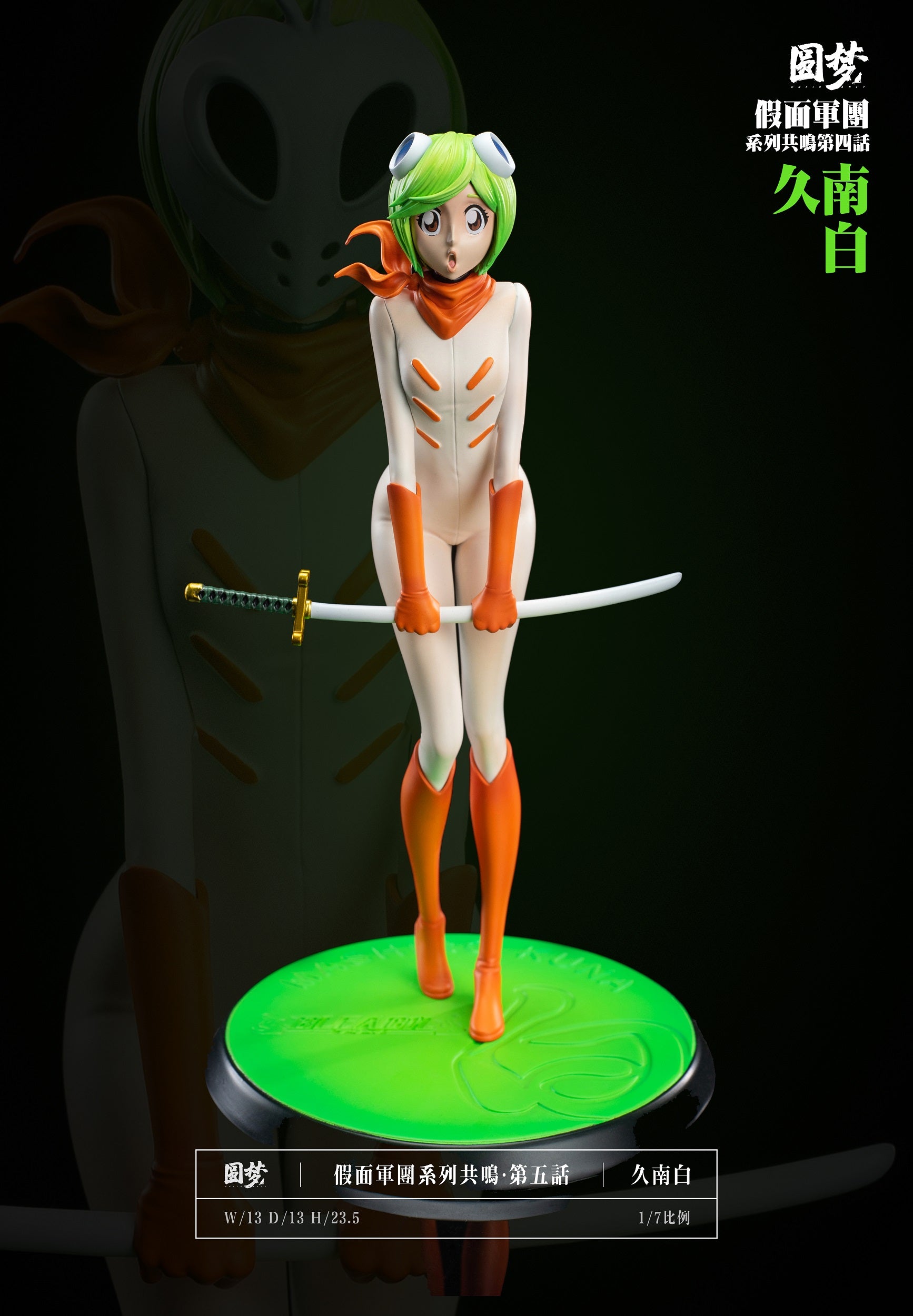 ガレージキット　斑鳩　白鷺しらさぎ　ノンスケール Yuan Meng Studio - Masked Army Series Hiyori and Mashiro [PRE