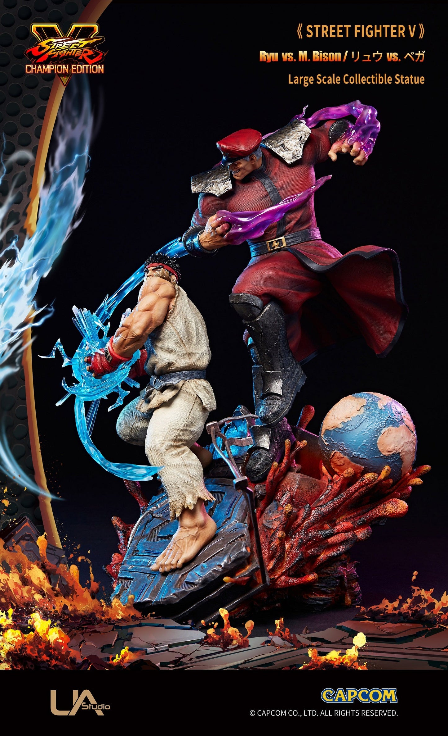UNiQUE ART - Street Fighter V Ryu VS M.Bison (Licensed) [PRE-ORDER CLOSED]