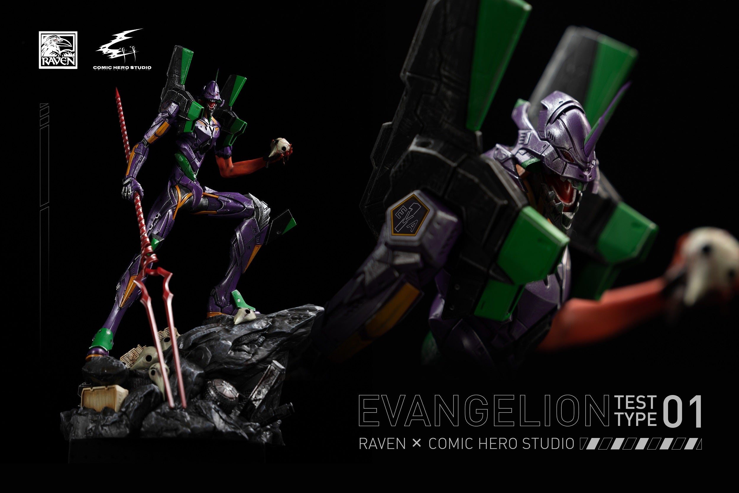 予約販売 エヴァンゲリオン RAVEN STUDIO X COMIC HERO STUDIO