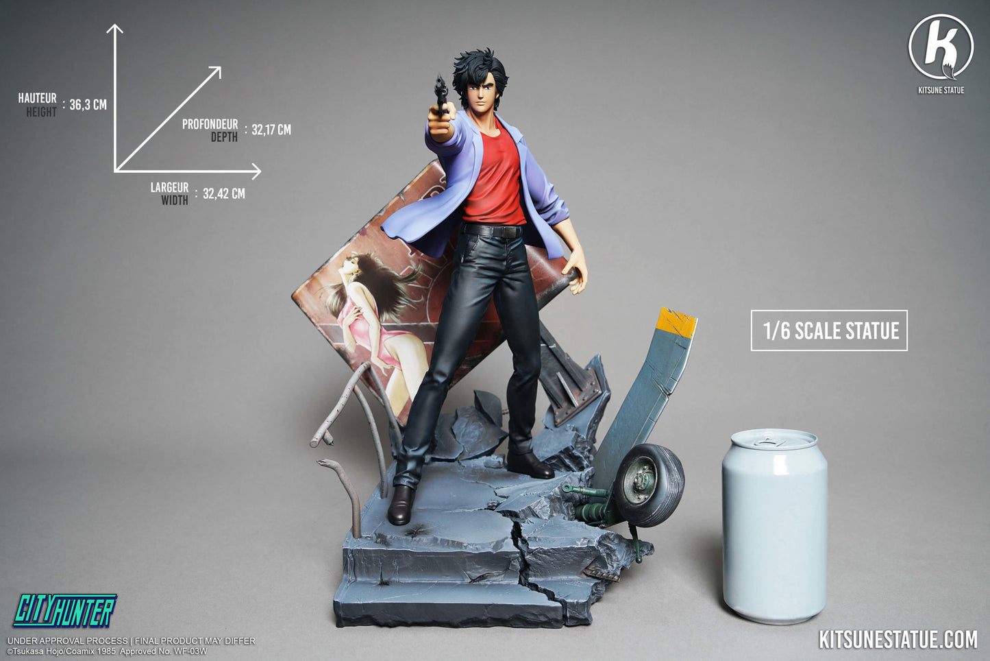 Kitsune Statue - City Hunter Ryo Saeba (Licensed) [PRE-ORDER CLOSED]