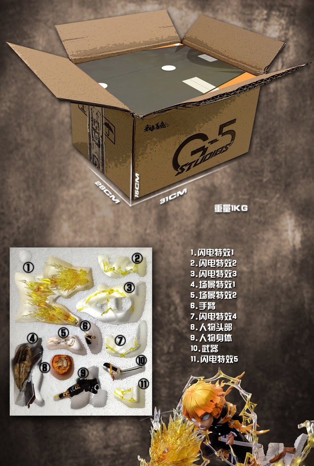 karumas Flower Studioの1/5 Scale クザン Tsume Studio - Carrot 1/6 | Mirai Collectibles